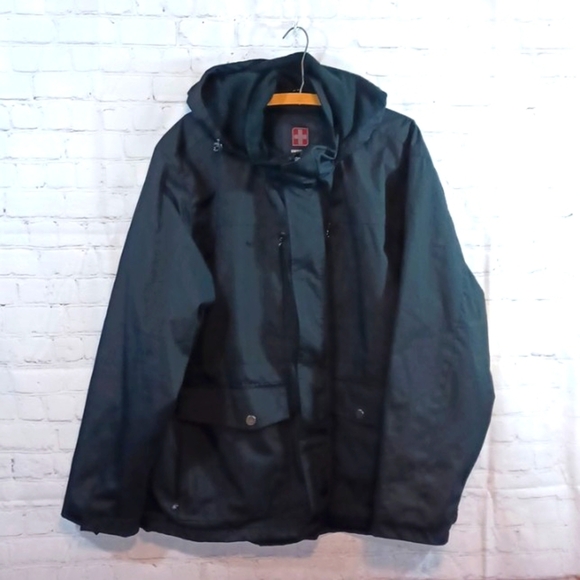 SwissTech Other - Swiss Tech Men's Black Waterproof Double Zipper Ski Coat L 42 -44"